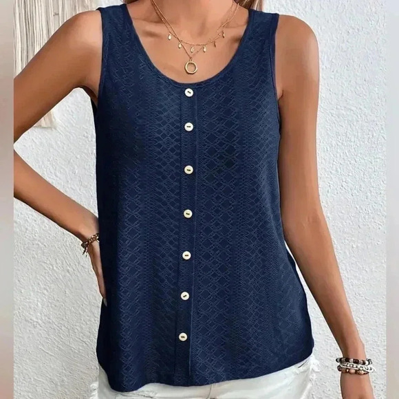 Button Front Tank Top (Size 4) - Picture 1 of 3